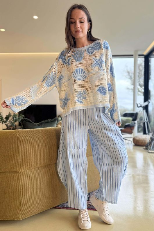 Esme Layering Top Soft Cobalt -